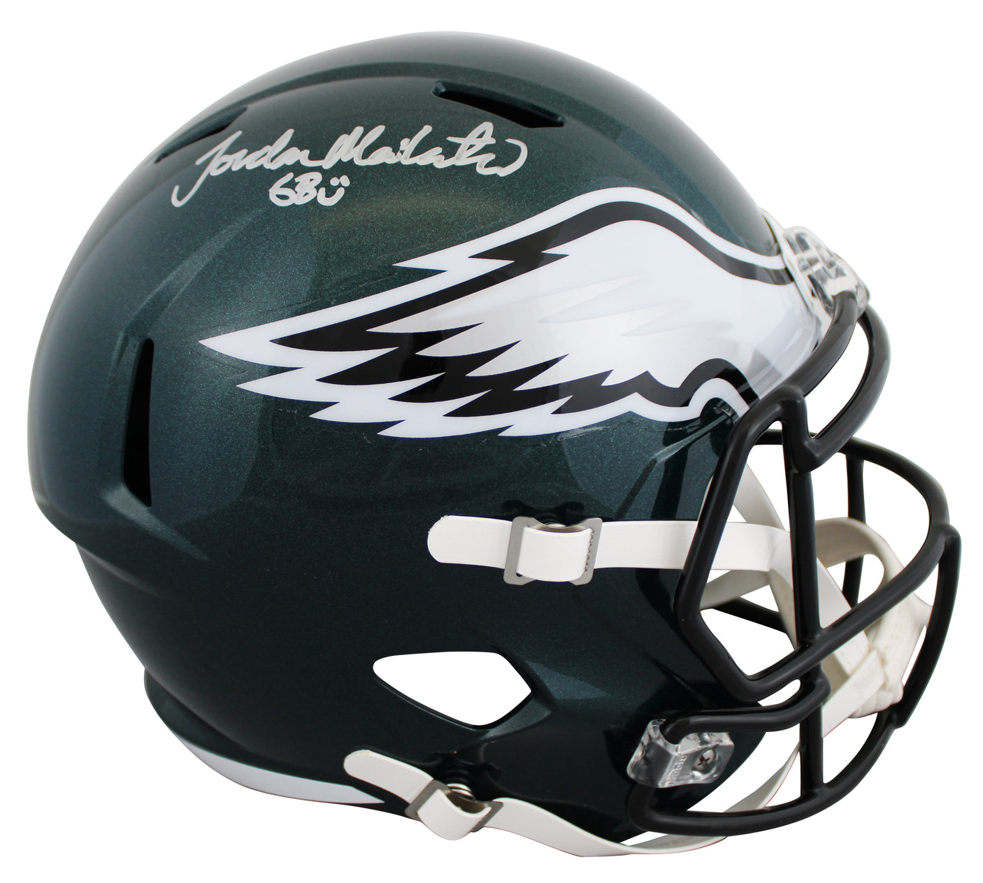 Eagles Jordan Mailata Authentic Signed Full Size Speed Rep Helmet BAS Witnessed