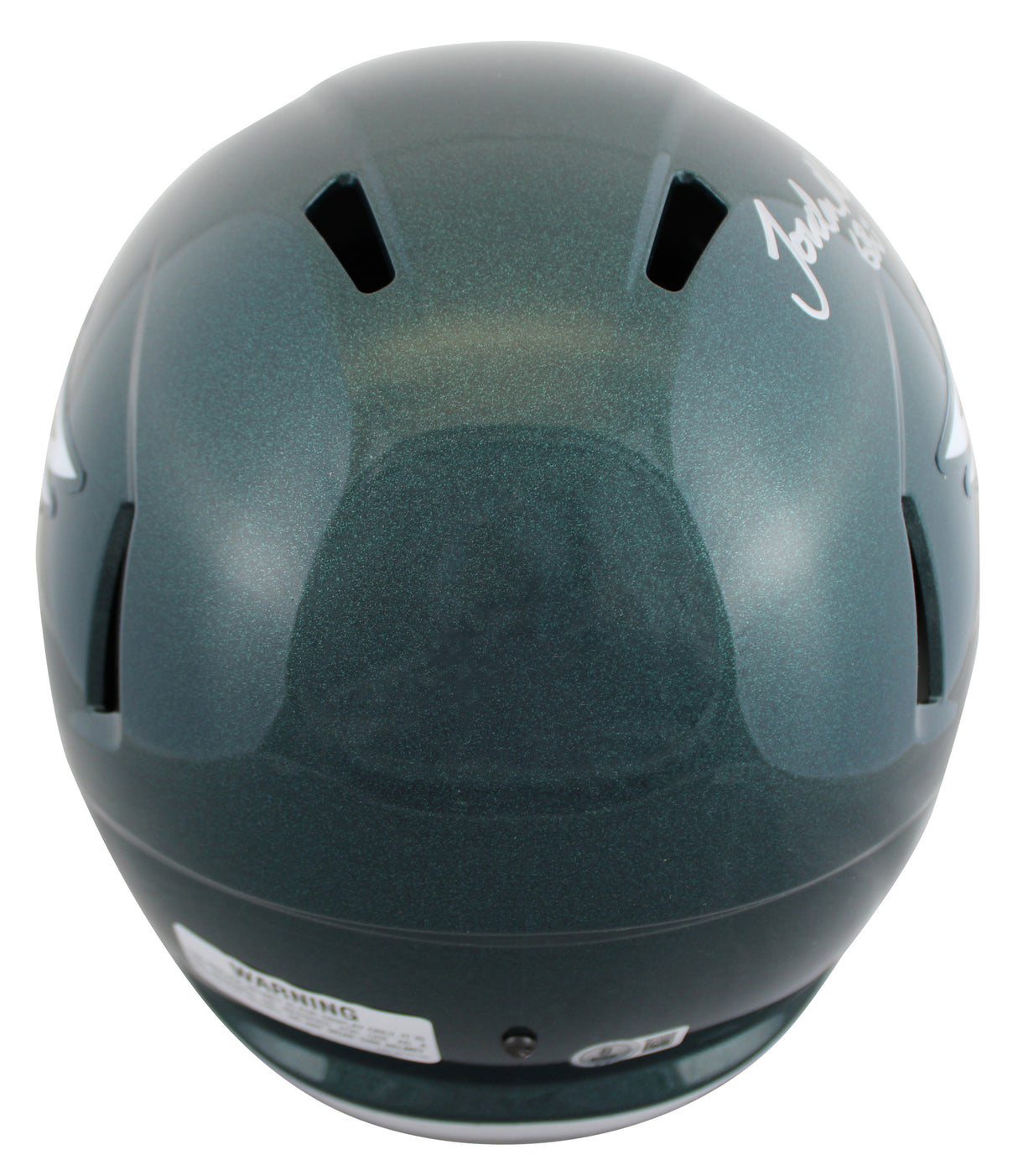Eagles Jordan Mailata Signed Full Size Speed Rep Helmet W/ Case BAS Witnessed
