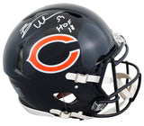 Bears Brian Urlacher "HOF 18" Signed F/S Speed Proline Helmet W/ Case BAS Wit