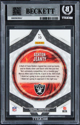 Raiders Ashton Jeanty Signed 2025 Panini Phoenix #10 RC Card Auto 10! BAS Slab