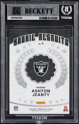 Raiders Ashton Jeanty Signed 2025 Donruss Optic #4 RC Card Auto 10! BAS Slabbed