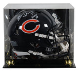 Bears Brian Urlacher "HOF 18" Signed F/S Speed Proline Helmet W/ Case BAS Wit