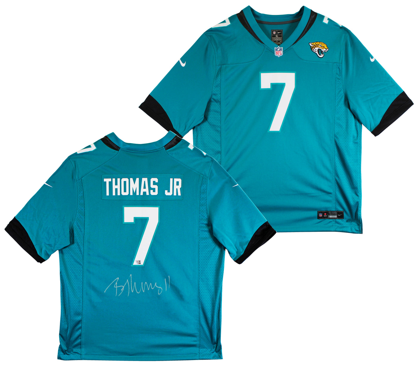 Jaguars Brian Thomas Jr. Authentic Signed Teal Nike Game Jersey Fanatics