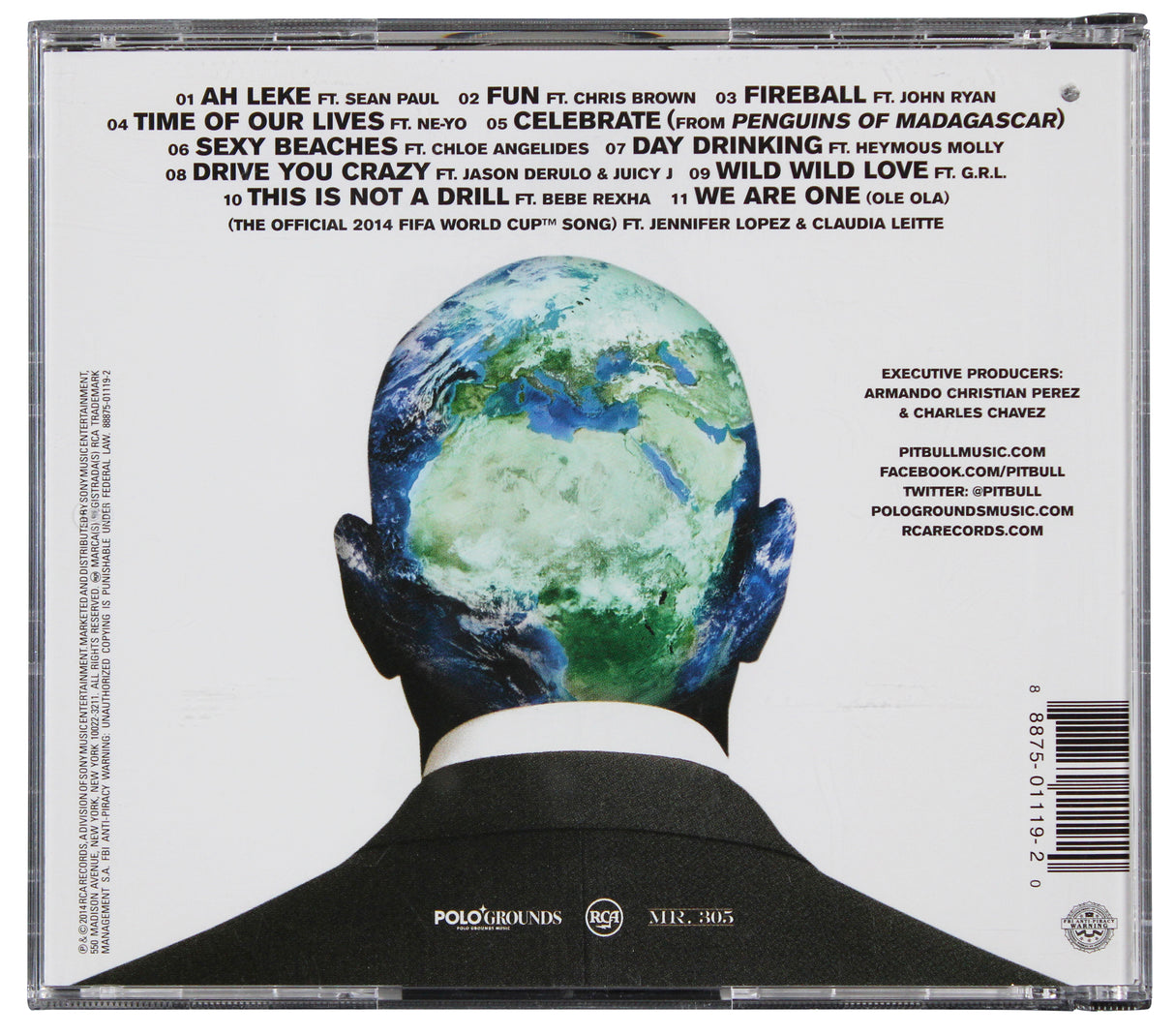 Pitbull Authentic Signed Globalization CD Booklet w/ Disc JSA #CL51519