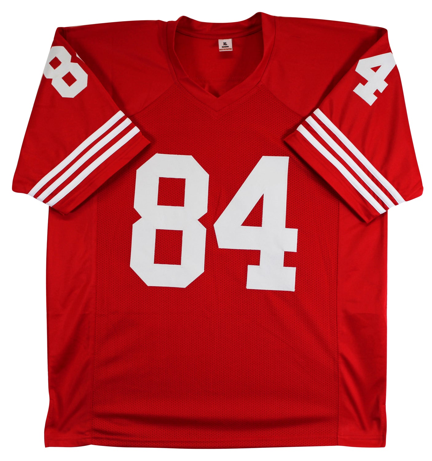 Brent Jones Authentic Signed Red Pro Style Jersey Autographed BAS Witnessed