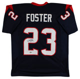 Arian Foster Authentic Signed Navy Pro Style Jersey Autographed BAS Witnessed