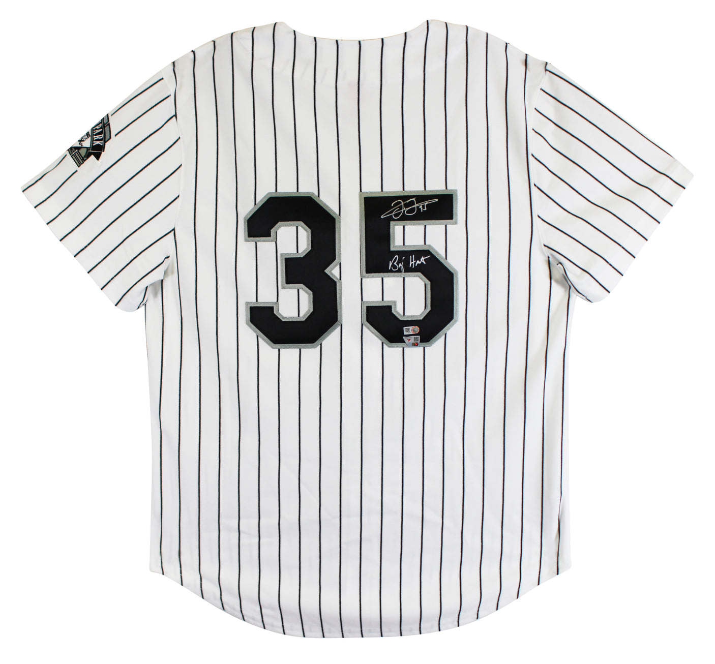 Frank Thomas "Big Hurt" Signed White Pinstripe M&N Authentic Jersey FAN & MLB
