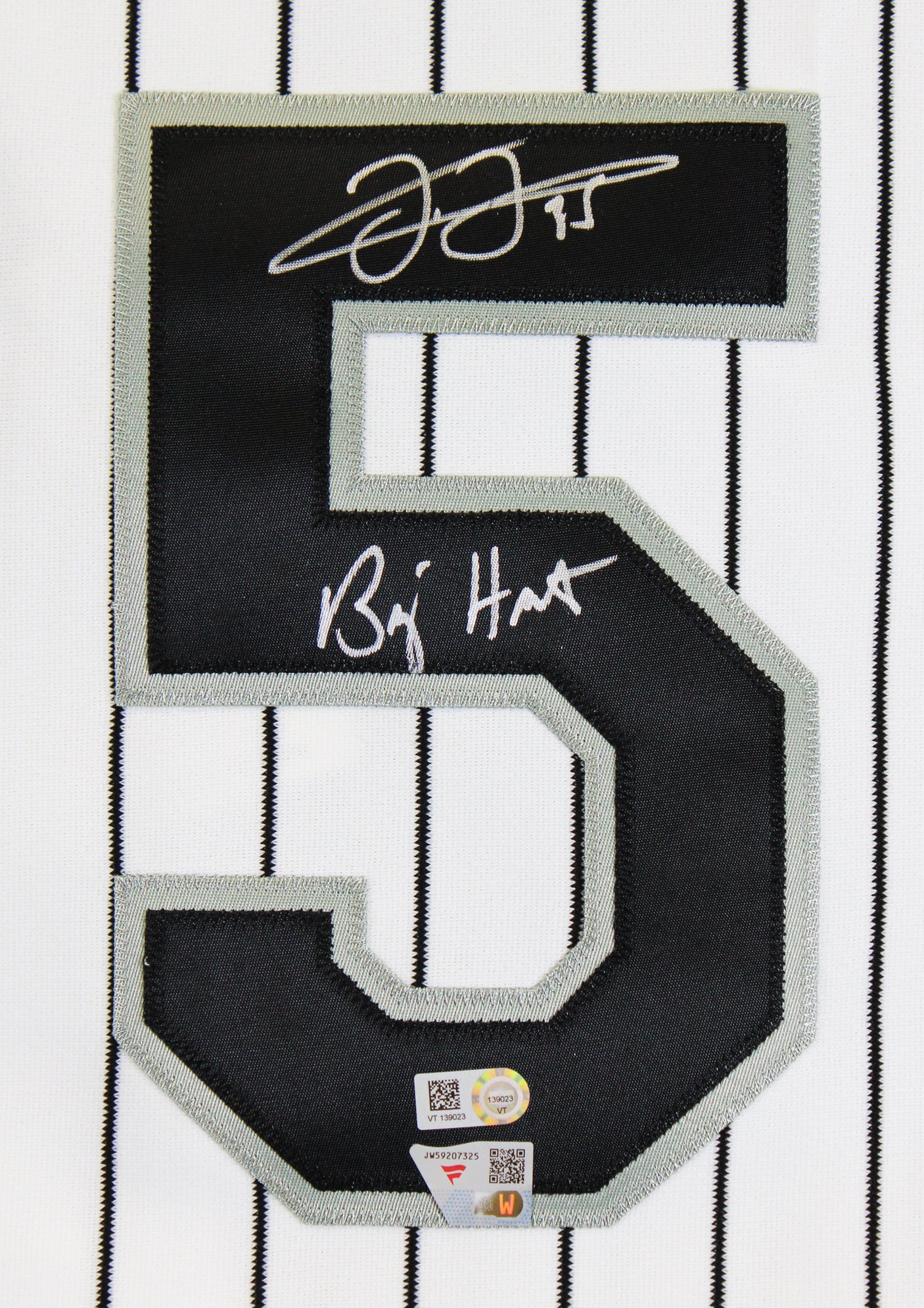 Frank Thomas "Big Hurt" Signed White Pinstripe M&N Authentic Jersey FAN & MLB