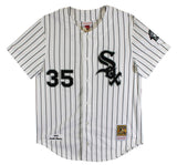 Frank Thomas "Big Hurt" Signed White Pinstripe M&N Authentic Jersey FAN & MLB
