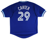 Joe Carter Authentic Signed Blue Pro Style Jersey Autographed JSA