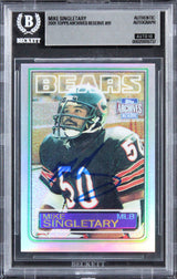 Bears Mike Singletary Signed 2001 Topps Archives #91 Card Auto 10! BAS Slabbed