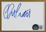 Chris Pratt Guardians of the Galaxy Signed & Framed 3x5 Index Card BAS