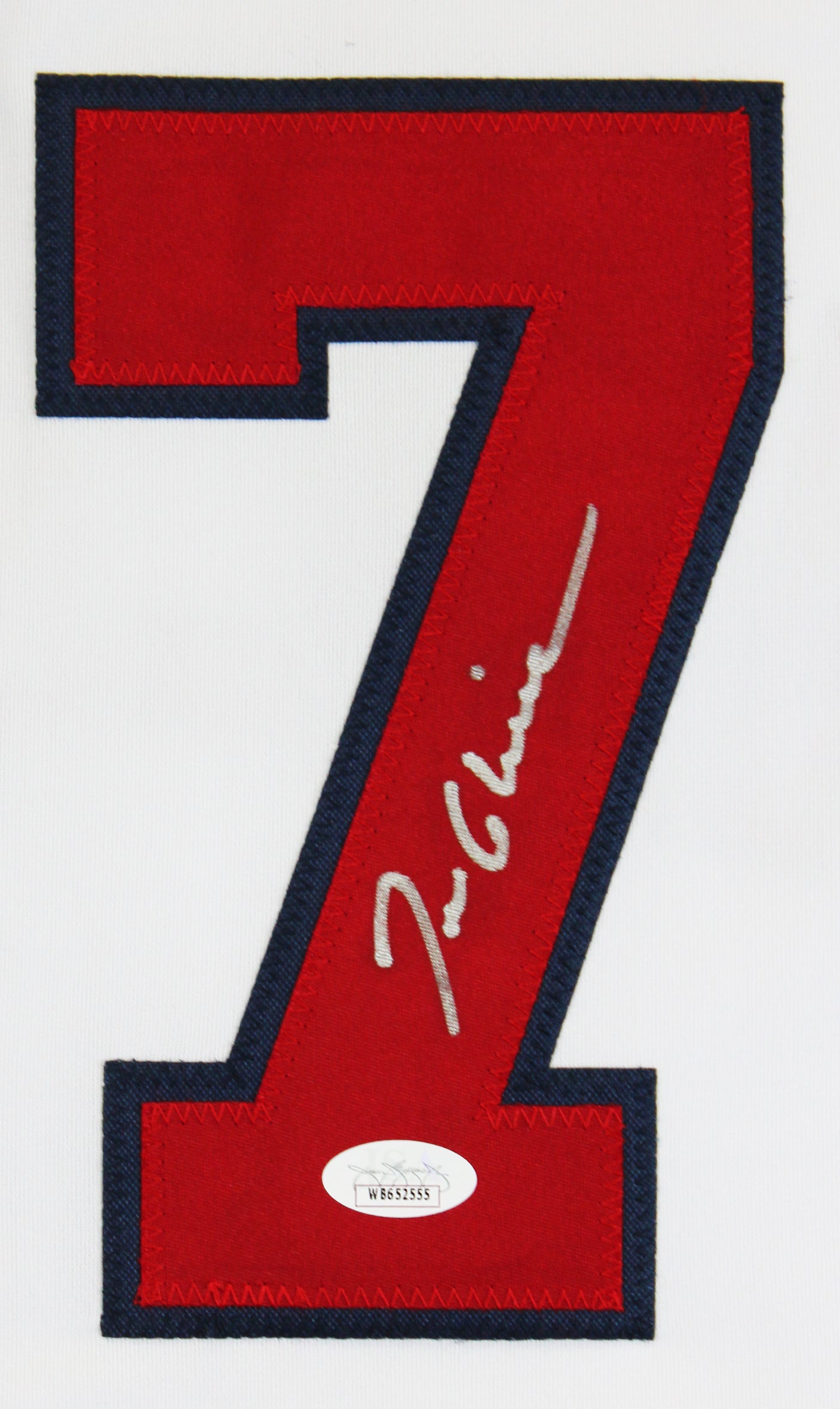 Tom Glavine Authentic Signed White Pro Style Jersey Autographed JSA