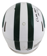 Jets Darrelle Revis 2x Insc Signed 98-18 TB F/S Speed Proline Helmet W/ Case BAS