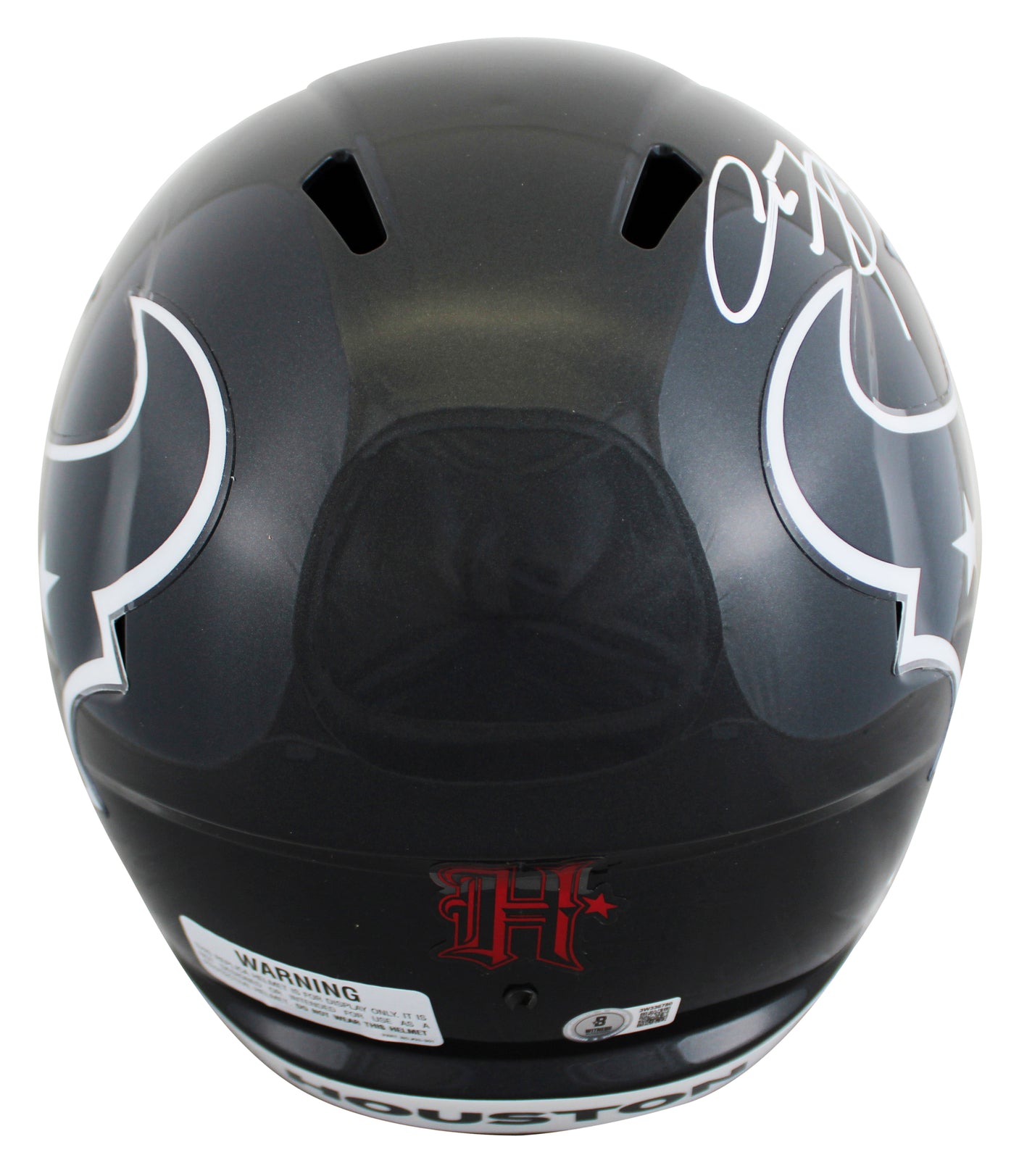 Texans Arian Foster Signed Full Size Speed Rep Helmet W/ Case BAS Witnessed