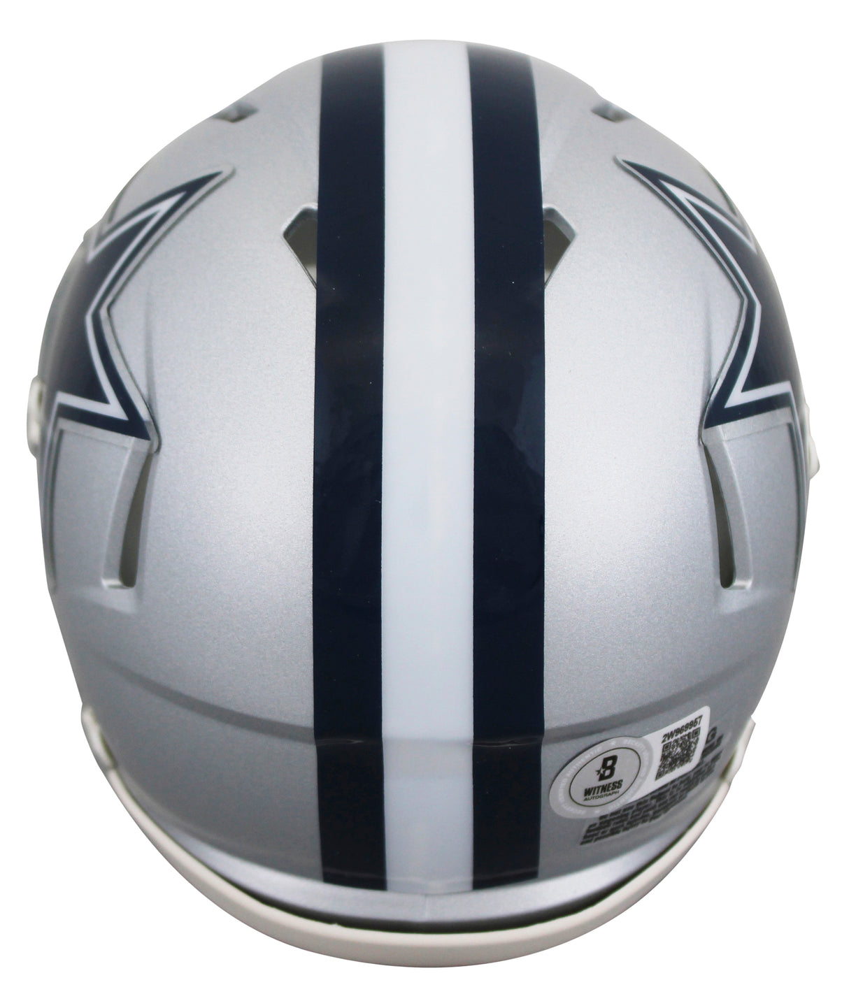 Cowboys Danny White "SB XII Champs" Signed Speed Mini Helmet BAS Witnessed