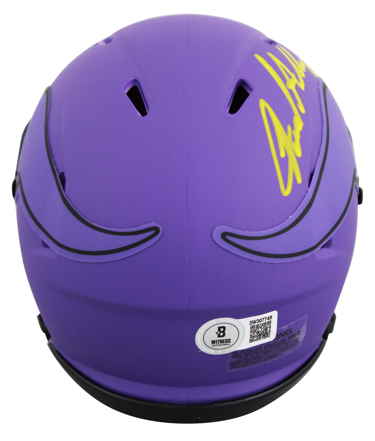 Vikings Jared Allen Signed Rave Speed Mini Helmet W/ Case BAS Witnessed