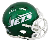 Jets Darrelle Revis Authentic Signed Speed Mini Helmet Autographed BAS Witnessed