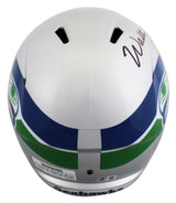 Seahawks Walter Jones "HOF" Signed 1983-01 TB F/S Speed Rep Helmet W/ Case BAS W