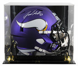 Vikings Jared Allen Signed Full Size Speed Rep Helmet W/ Case BAS Witnessed
