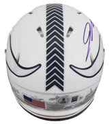 Vikings Jordan Addison Signed STS III Speed Mini Helmet W/ Case BAS Witnessed