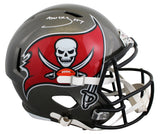 Buccaneers Bucky Irving Signed Full Size Speed Rep Helmet BAS Witnessed