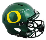 Bucky Irving Autographed Oregon Ducks Speed Full Size Helmet Beckett Witnessed