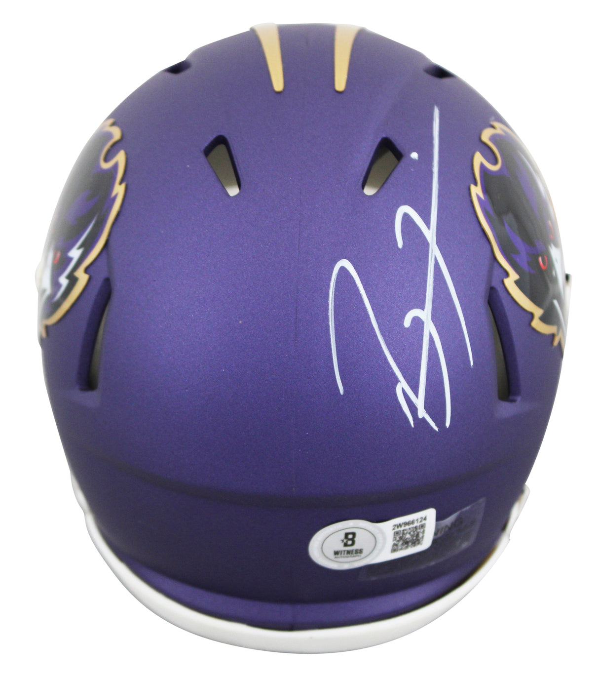 Ravens Ray Lewis Authentic Signed 2024 On-Field Speed Mini Helmet BAS Witnessed
