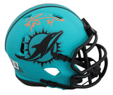 Dolphins Ricky Williams Signed Rave Speed Mini Helmet W/ Case BAS Witnessed