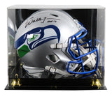 Seahawks Walter Jones "HOF" Signed 1983-01 TB F/S Speed Rep Helmet W/ Case BAS W