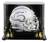 Vikings Jordan Addison Signed STS III Speed Mini Helmet W/ Case BAS Witnessed