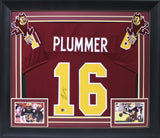 ASU Jake Plummer Signed Maroon Pro Style Framed Jersey Signed on #1 BAS Witness