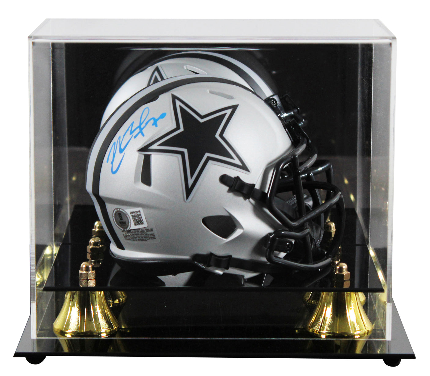Cowboys Zack Martin Authentic Signed Rave Speed Mini Helmet W/ Case BAS Witness