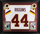 John Riggins Authentic Signed White Pro Style Framed Jersey BAS Witnessed