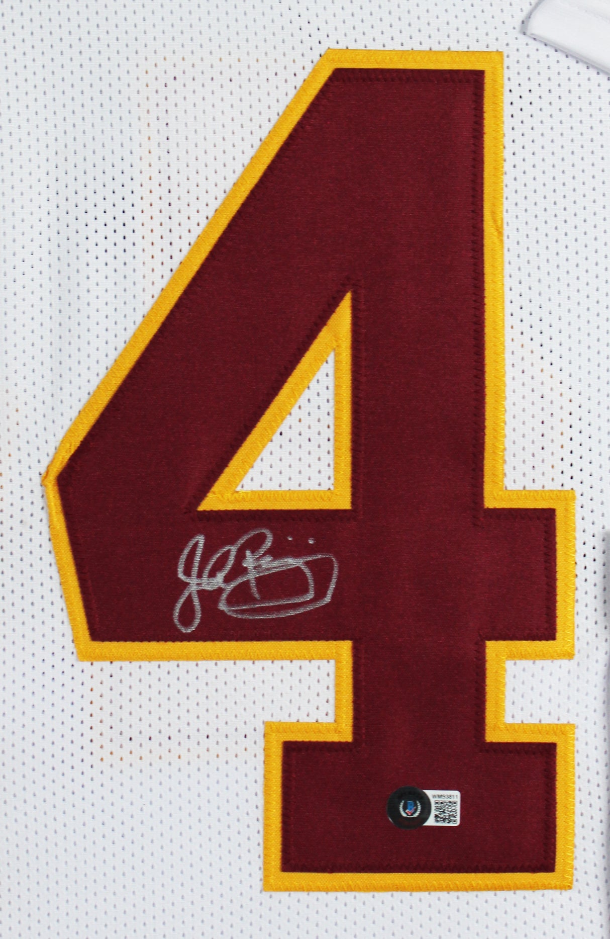 John Riggins Authentic Signed White Pro Style Framed Jersey BAS Witnessed