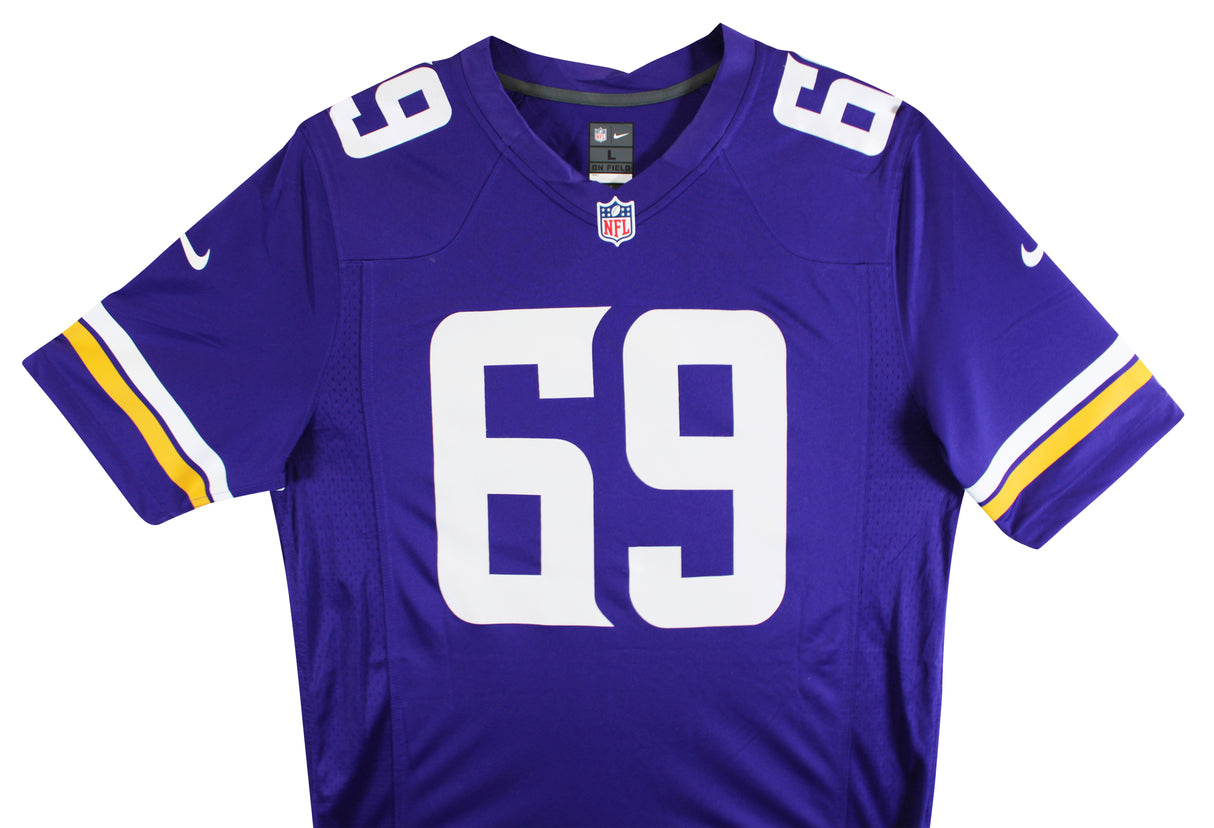 Vikings Jared Allen "6x Insc" Signed Purple Nike Limited Jersey BAS Witnessed
