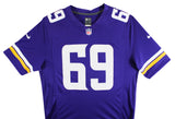 Vikings Jared Allen "6x Insc" Signed Purple Nike Limited Jersey BAS Witnessed