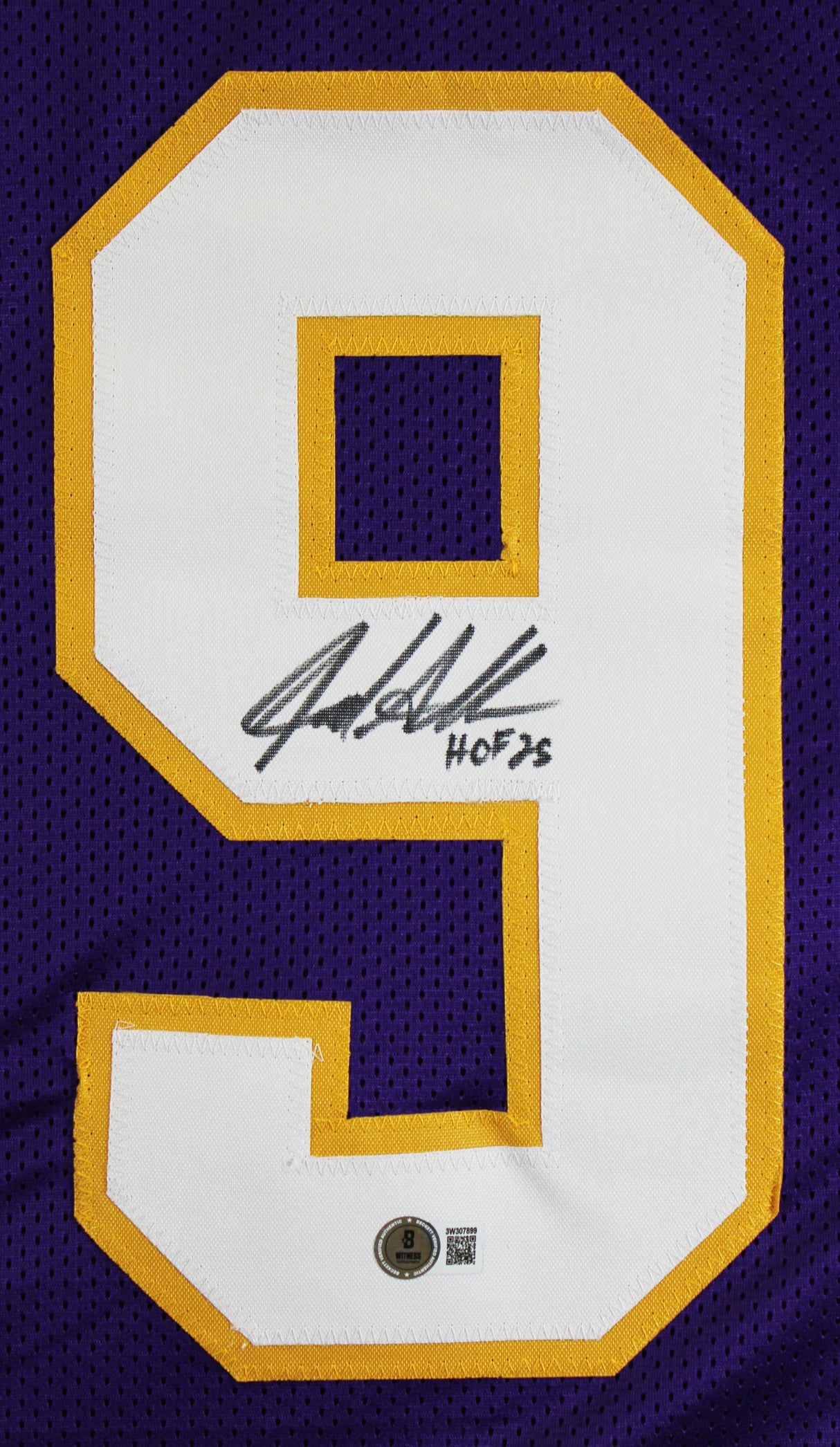Jared Allen "HOF 25" Authentic Signed Purple Pro Style Jersey BAS Witnessed