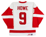 Red Wings Gordie Howe "2x Insc" Signed White Pro Player Jersey PSA/DNA #S32467