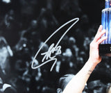 Warriors Stephen Curry Signed 16x20 2022 ASG Horizontal Spotlight Photo JSA