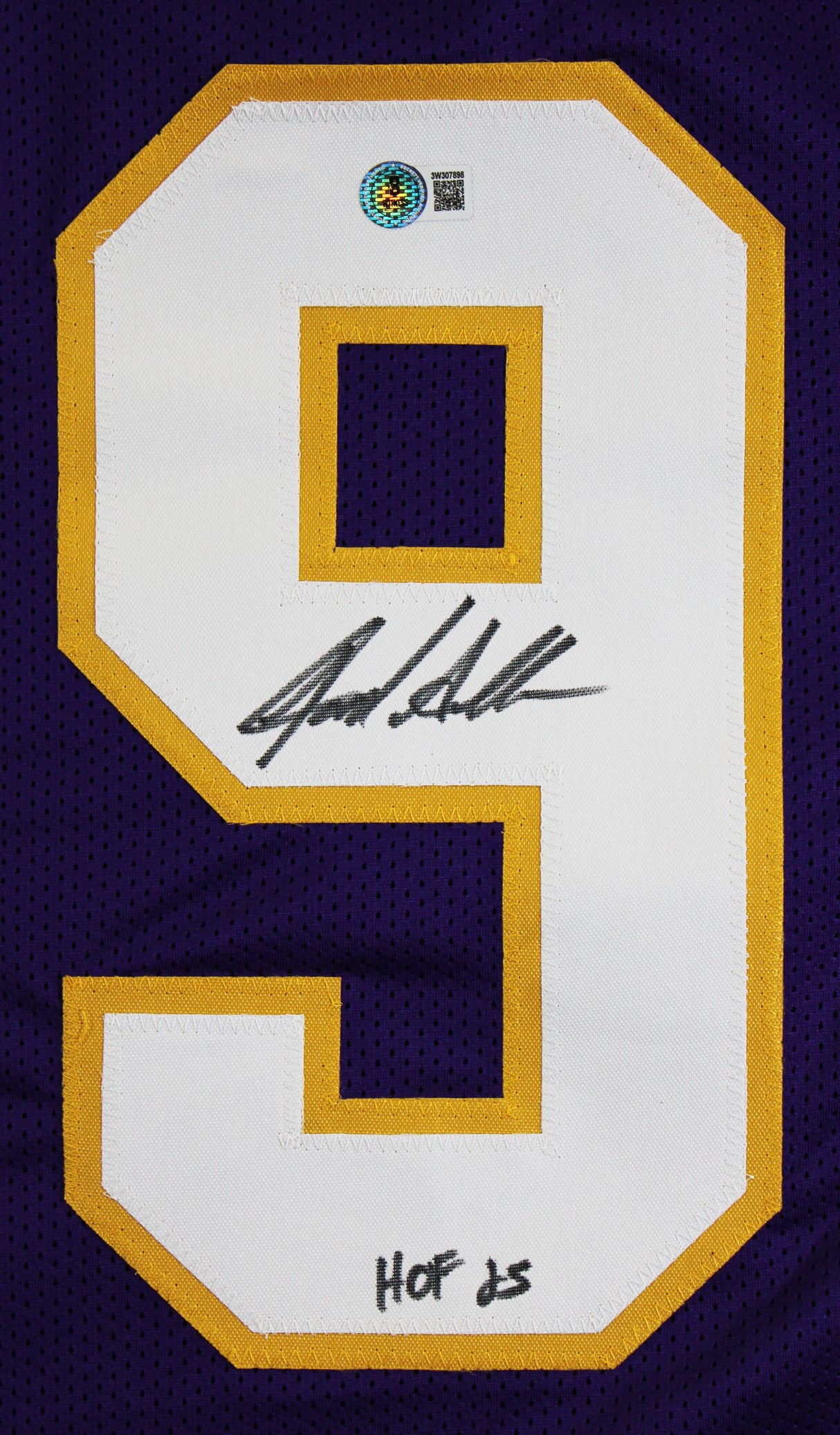 Jared Allen "HOF 25" Signed Purple Pro Style Jersey BAS Witnessed #3W307898
