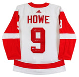 Red Wings Gordie Howe "Mr. Hockey, HOF" Signed White Adidas Jersey PSA #S32432