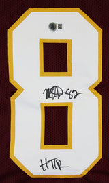 Michael Westbrook "HTTR" Authentic Signed Maroon Pro Style Jersey BAS Witnessed