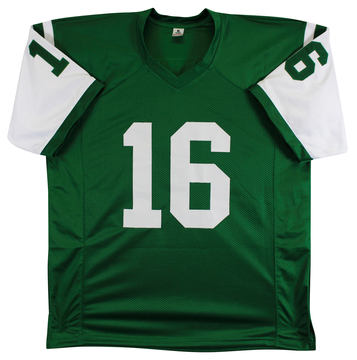 Vinny Testaverde Authentic Signed Green Pro Style Jersey Autographed JSA Witness