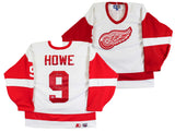 Red Wings Gordie Howe "Mr. Hockey, HOF" Signed White Starter Jersey PSA #T50043