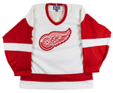 Red Wings Gordie Howe "Mr. Hockey, HOF" Signed White Starter Jersey PSA #T50043