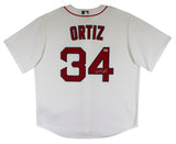 Red Sox David Ortiz Authentic Signed White Nike Jersey Autographed BAS Witnessed
