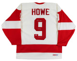 Red Wings Gordie Howe "Mr. Hockey, HOF 1972" Signed White CCM Jersey PSA #Q41382