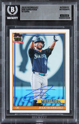 Mariners Julio Rodriguez Signed 2026 Topps #T9139 Card Auto GM 10! BAS Slabbed