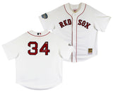Red Sox David Ortiz Signed White 2004 WS Logo Mitchell & Ness CC Jersey BAS Wit